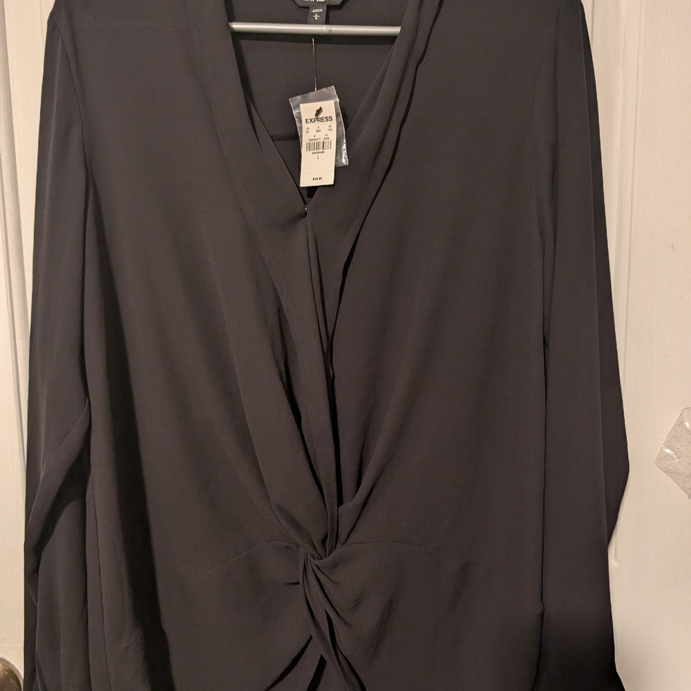 Women's Express Black Blouse Size Large